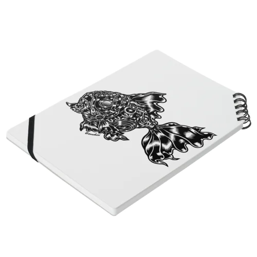 Animalia Kinky “ Black Gold Fish ” Notebook