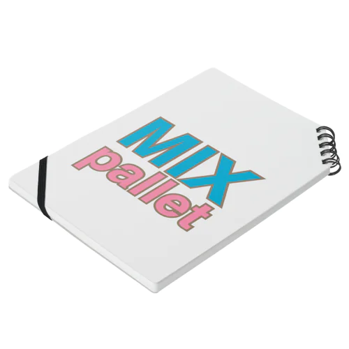 MIX pallet 水色×ピンク Notebook