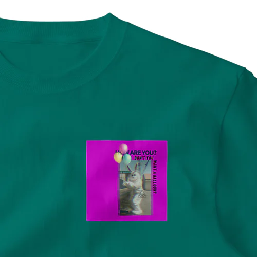 幻覚うさぎ(ピンク) One Point T-Shirt