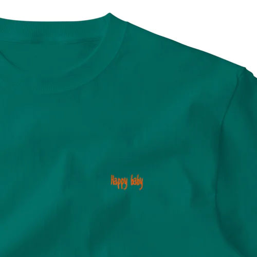 Happy baby(orange) ワンポイントTシャツ