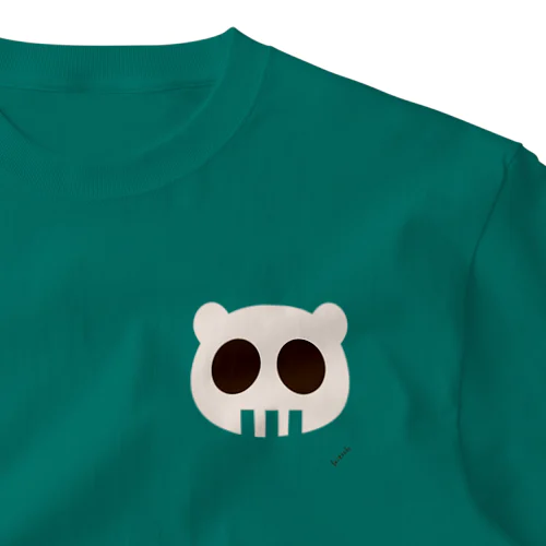 パンダのドクロ　ロック！ One Point T-Shirt
