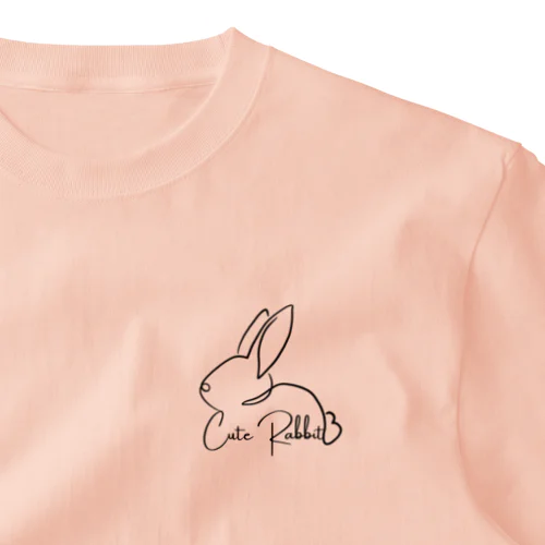 Cute Rabbit ワンポイントTシャツ