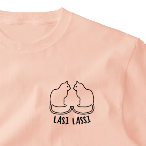 Lasi Cat Twin Logo ワンポイントTシャツ