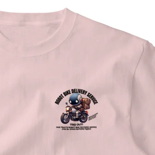 ロボットバイク便(淡色用) One Point T-Shirt