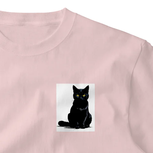 黒猫の思い (=^・^=) One Point T-Shirt