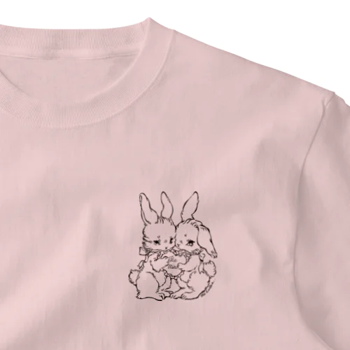 bunny and bunny ワンポイントTシャツ