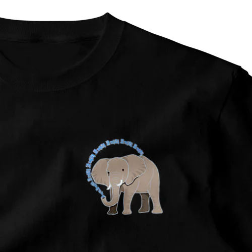 アフリカゾウさん　ハングルバージョン ワンポイントTシャツ