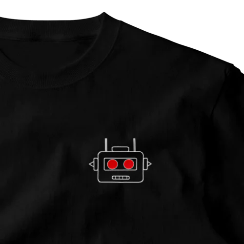 かわいいロボットのワンポイントTシャツ第３バージョン One Point T-Shirt