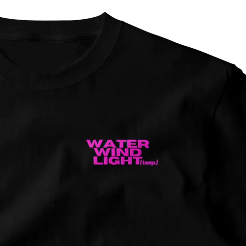 水·風·光·(温度) ピンク ワンポイントTシャツ