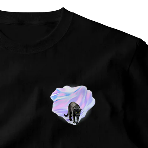 KuRo ヒョウ One Point T-Shirt
