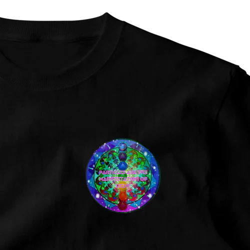 Particles are the manifestation of light ワンポイントTシャツ