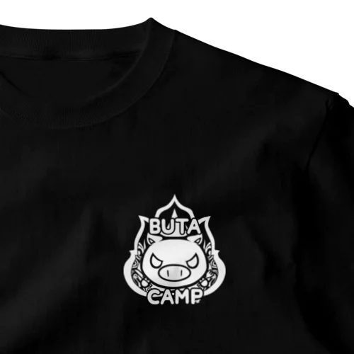 BUTACAMP ロゴシロ One Point T-Shirt