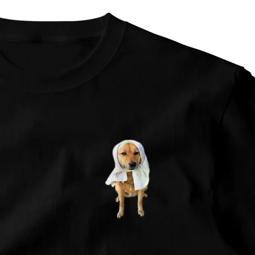 伝説のほっかむり犬 ワンポイントTシャツ