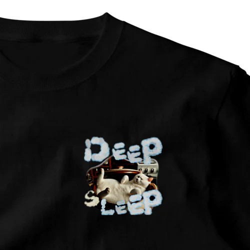 Deep Sleep Cat One Point T-Shirt