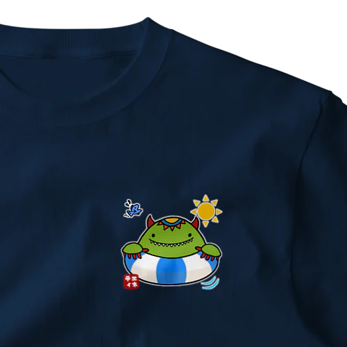 エネティくんワンポイントTシャツ（うきわ,みずいろ） ワンポイントTシャツ