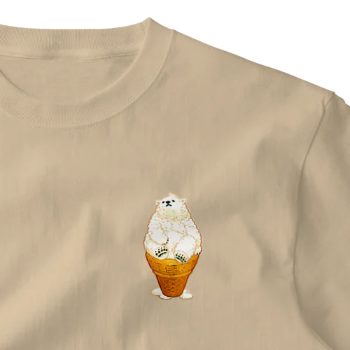 Icecream Bear One Point T-Shirt