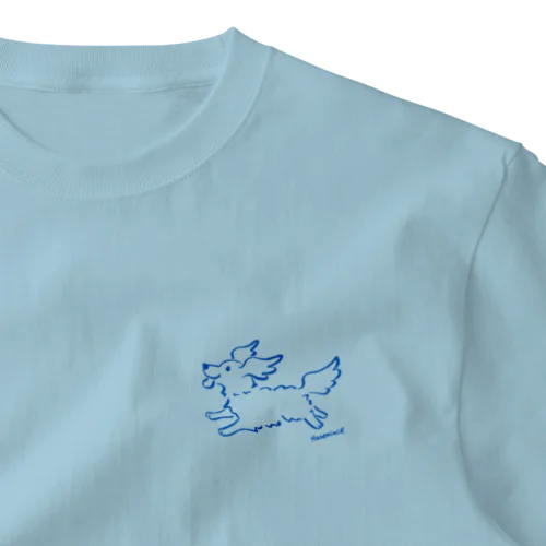 Hanemimi犬　(ブルー) One Point T-Shirt