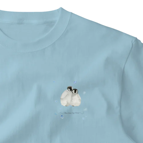 親子ペンギン ワンポイントTシャツ