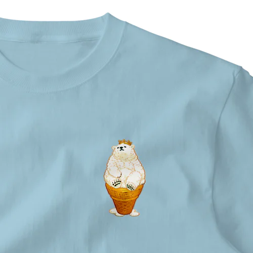 Ice cream Bear (Crown) ワンポイントTシャツ