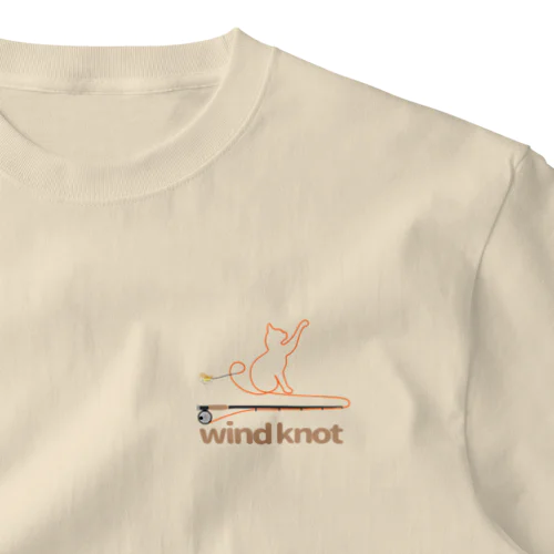 wind knot One Point T-Shirt