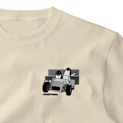 POTECULI アデリースポーツカー One Point T-Shirt