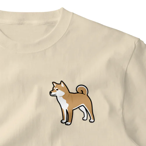 柴犬 ワンポイントTシャツ