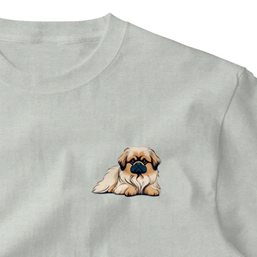 #ペキニーズ犬 #Pekinese ##Pekinés Lindo perro One Point T-Shirt