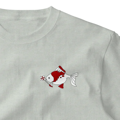 風車白金魚 One Point T-Shirt