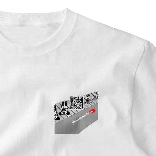 プロペラさんQRコードステッカーTシャツ ワンポイントTシャツ