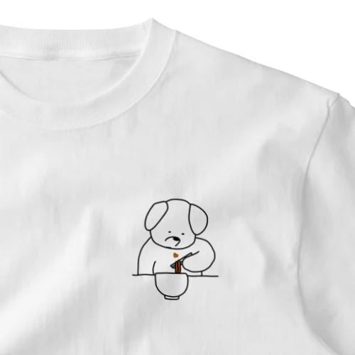 カレーうどんいぬ ワンポイントTシャツ