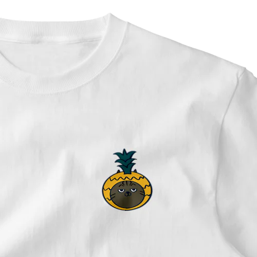 フルーティーキャット　Pineapple One Point T-Shirt