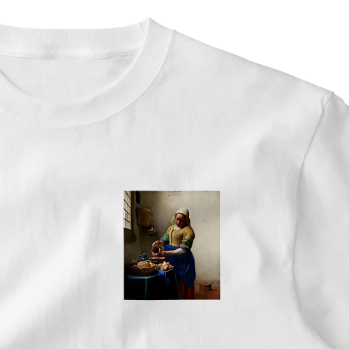 牛乳を注ぐ女　Johannes Vermeer, ca. 1660 One Point T-Shirt