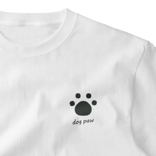 dog paw ワンポイントTシャツ