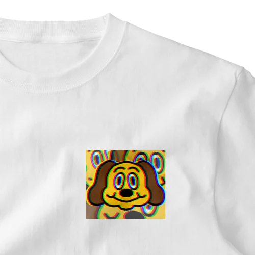 イカれた犬 ワンポイントTシャツ
