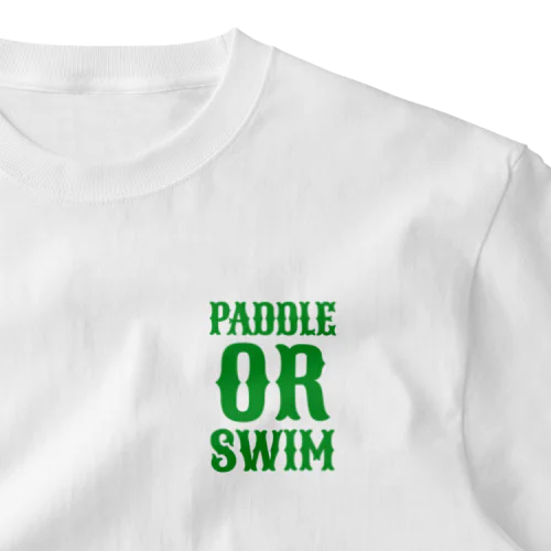 PADDLE OR SWIM ワンポイントTシャツ