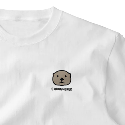 ラッコのしおたん ENDANGERED One Point T-Shirt