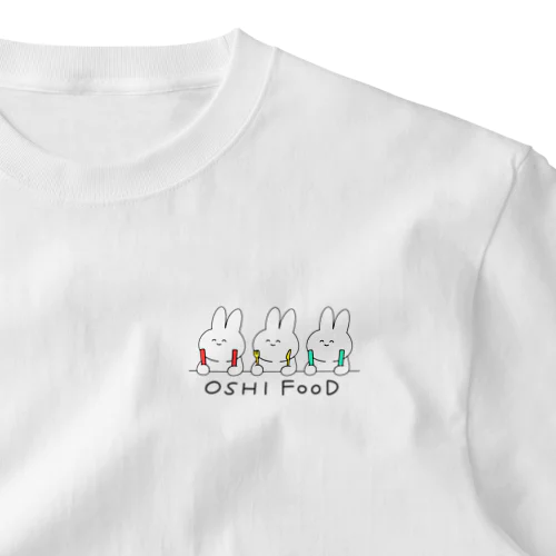 OSHI FOOD One Point T-Shirt