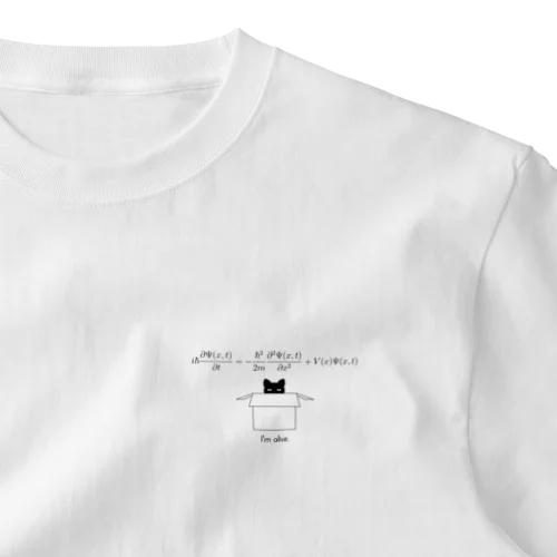 シュレディンガーの猫 One Point T-Shirt