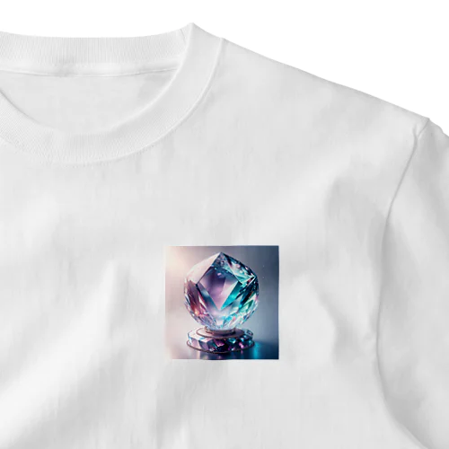 水晶 ワンポイントTシャツ
