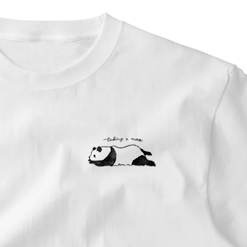 お昼寝パンダ ワンポイントTシャツ