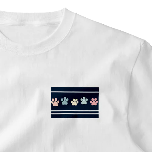 子猫のあしあと One Point T-Shirt