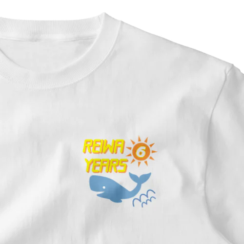 REIWA 6 YEARS ワンポイントTシャツ