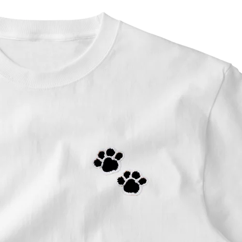 ワンポイント肉球🐾 One Point T-Shirt