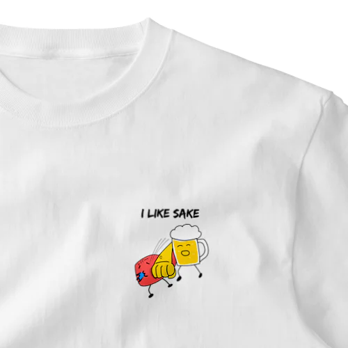 I like SAKE ワンポイントTシャツ