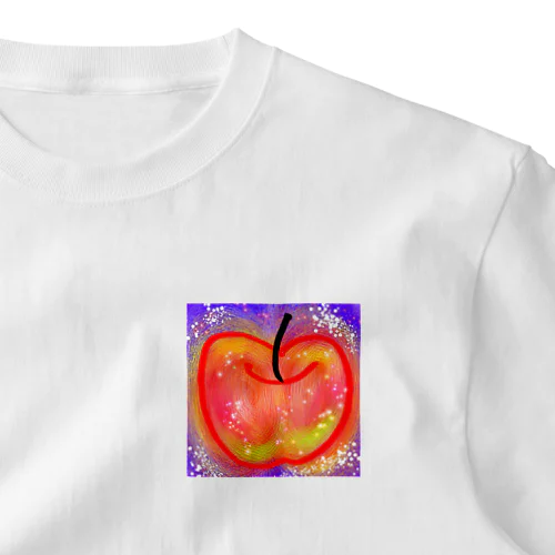 林檎  お話の世界【虹色空うさぎ】 ワンポイントTシャツ