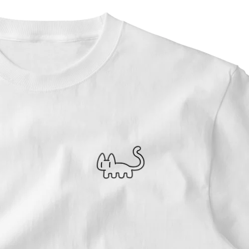 んにょあねこ ワンポイントTシャツ