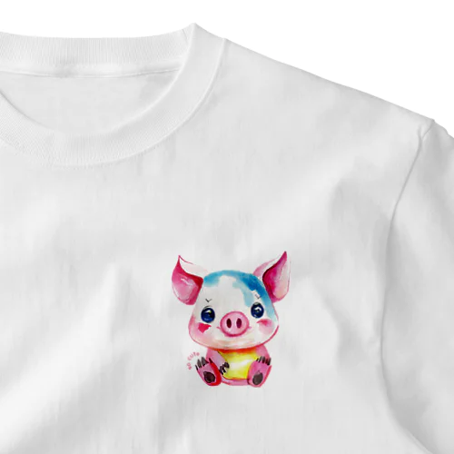 so cute こぶたちゃん ワンポイントTシャツ