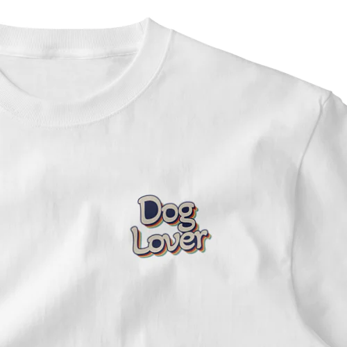 Dog Lover 犬愛好家 ワンポイントTシャツ