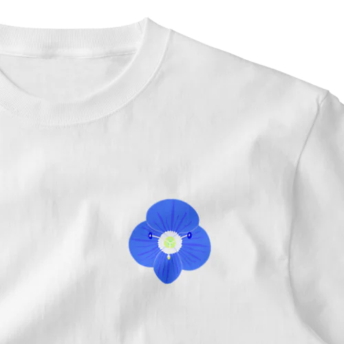 オオイヌノフグリよく見てみた One Point T-Shirt
