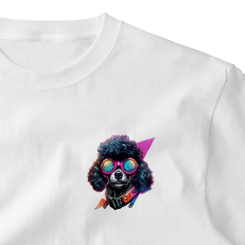 cool poodle B ワンポイントTシャツ